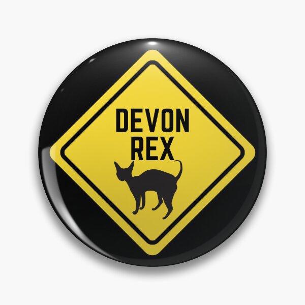 Item preview, Warning Devon Rex cat designed and sold by Tanya Mihe.