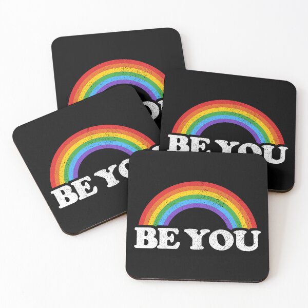 Item preview, Be You Pride LGBTQ Gay LGBT Ally Rainbow Flag Vintage designed and sold by Amazing Designs.