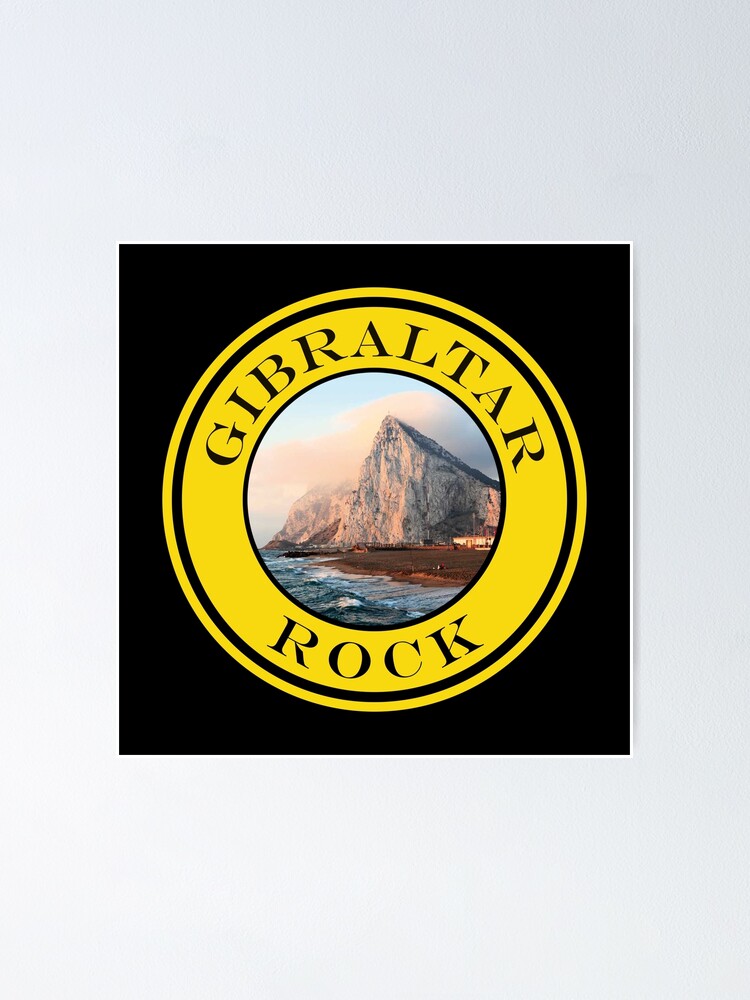 "Gibraltar Iconic Rock Passport Stamps Collection" Poster for Sale by