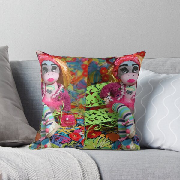 Item preview, Sock Monkey Girl on Bench - Diario designed and sold by MaterialMonkey.