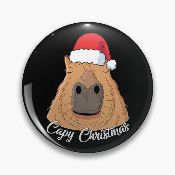 Item preview, Capy or Huppy Christmas Capybara Holidays Santa Design designed and sold by alltheprints.