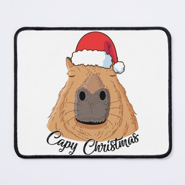 Item preview, Capy or Huppy Christmas Capybara Holidays Santa Design designed and sold by alltheprints.