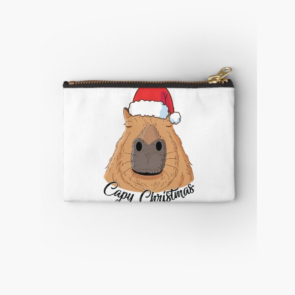 Item preview, Capy or Huppy Christmas Capybara Holidays Santa Design designed and sold by alltheprints.