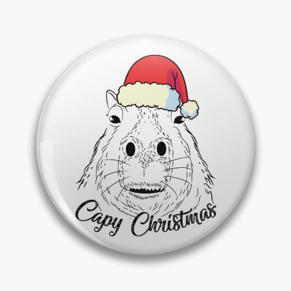 Item preview, Capy or Huppy Christmas Capybara Holidays Santa Design designed and sold by alltheprints.