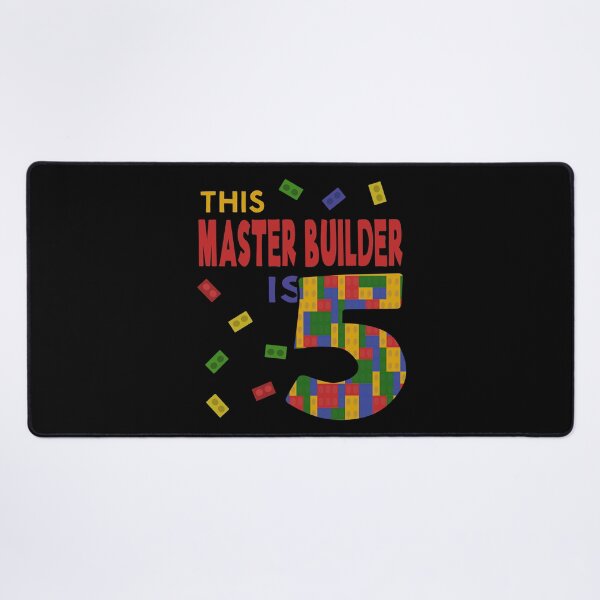 Item preview, Cute Master Builder 5 Years Old Block Building Boys Kids design designed and sold by Merchking1.
