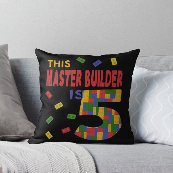 Item preview, Cute Master Builder 5 Years Old Block Building Boys Kids design designed and sold by Merchking1.