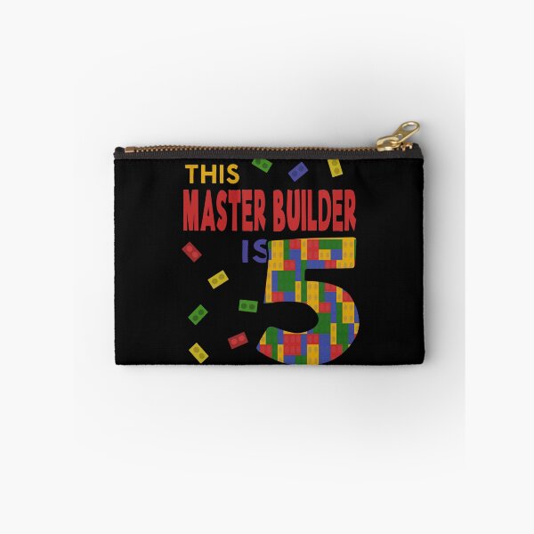 Item preview, Cute Master Builder 5 Years Old Block Building Boys Kids design designed and sold by Merchking1.