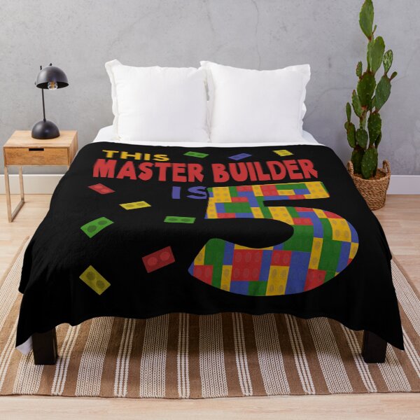 Item preview, Cute Master Builder 5 Years Old Block Building Boys Kids design designed and sold by Merchking1.