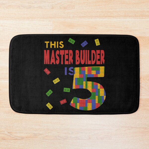 Item preview, Cute Master Builder 5 Years Old Block Building Boys Kids design designed and sold by Merchking1.