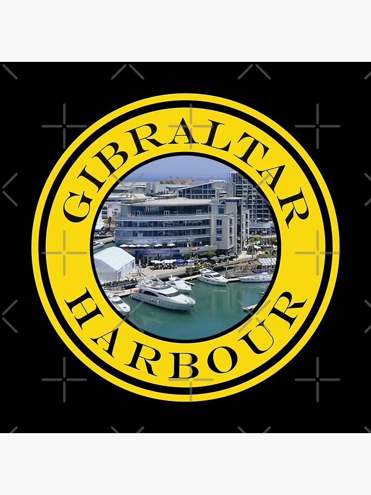 "Gibraltar Harbour View Passport Stamps Collection" Poster for Sale