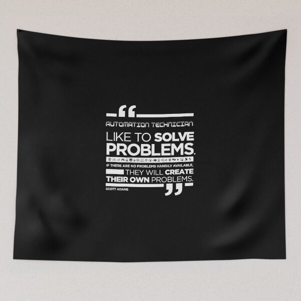 Item preview, Like To Solve Problems White Automation Technician designed and sold by Manveersh.