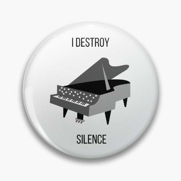 Item preview, I destroy silence piano, I destroy silence piano Sticker designed and sold by AsukaKuma.