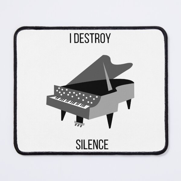 Item preview, I destroy silence piano, I destroy silence piano Sticker designed and sold by AsukaKuma.
