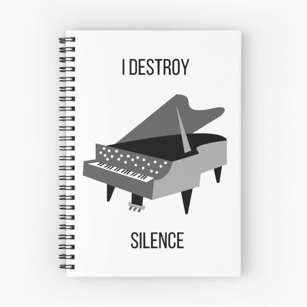Item preview, I destroy silence piano, I destroy silence piano Sticker designed and sold by AsukaKuma.
