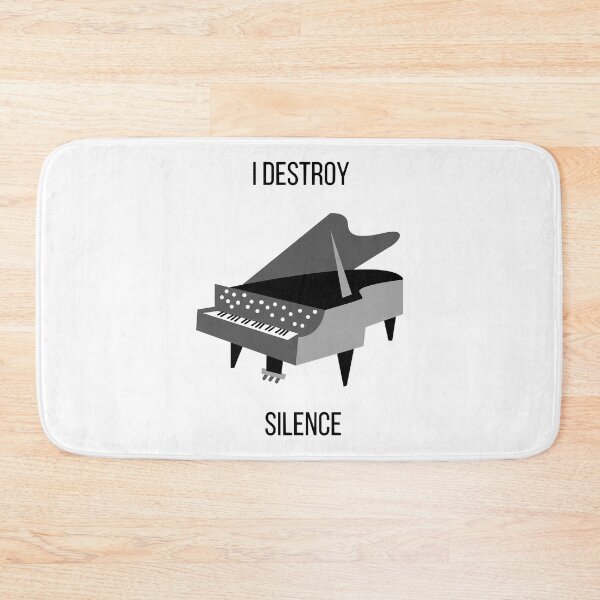 Item preview, I destroy silence piano, I destroy silence piano Sticker designed and sold by AsukaKuma.
