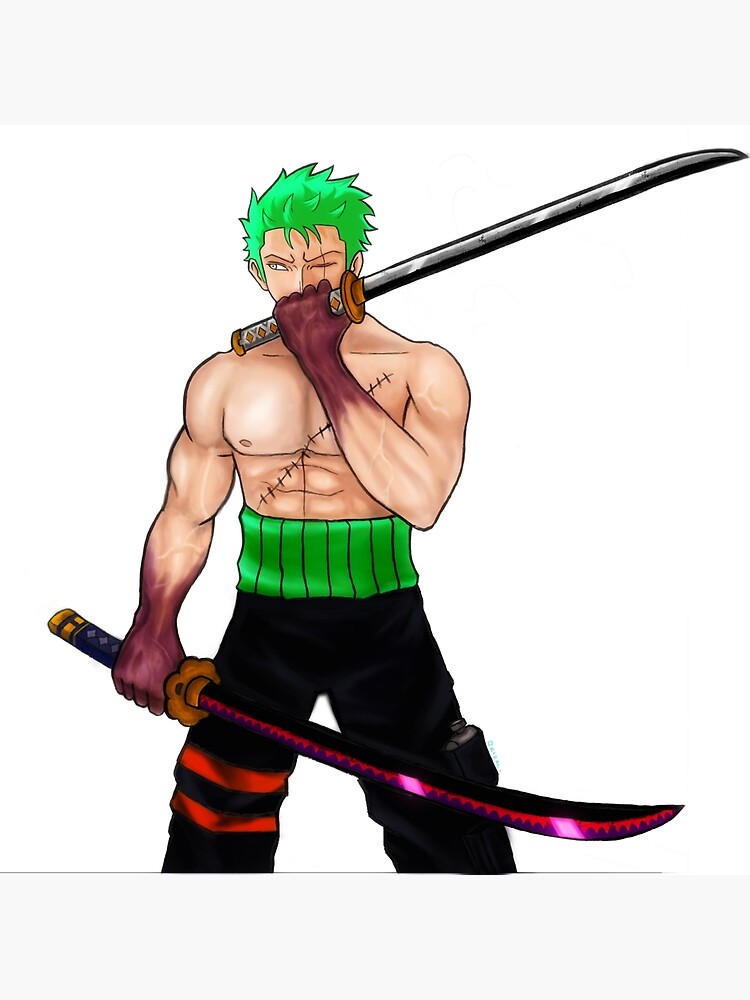 Zoro Neon, black, simple, one piece, anime, HD phone wallpaper