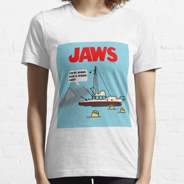 Details about   Jaws 1975-2015 40th Anniversary Adult T Shirt Great Classic Movie 