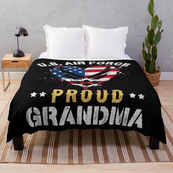 Item preview, Proud Air Force Grandma American Flag Heart Veteran designed and sold by Xtjjae.