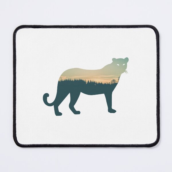 Item preview, Forest Trees Under Calm Sky Snow Leopard | Colorful Leopard designed and sold by BopleDesigns.