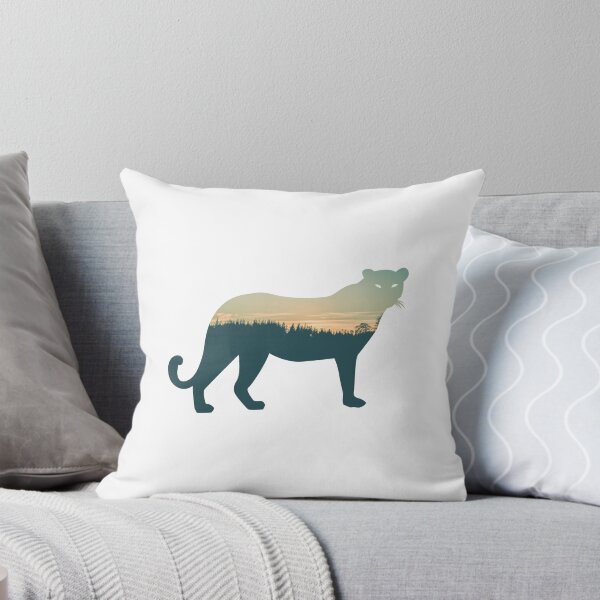 Item preview, Forest Trees Under Calm Sky Snow Leopard | Colorful Leopard designed and sold by BopleDesigns.