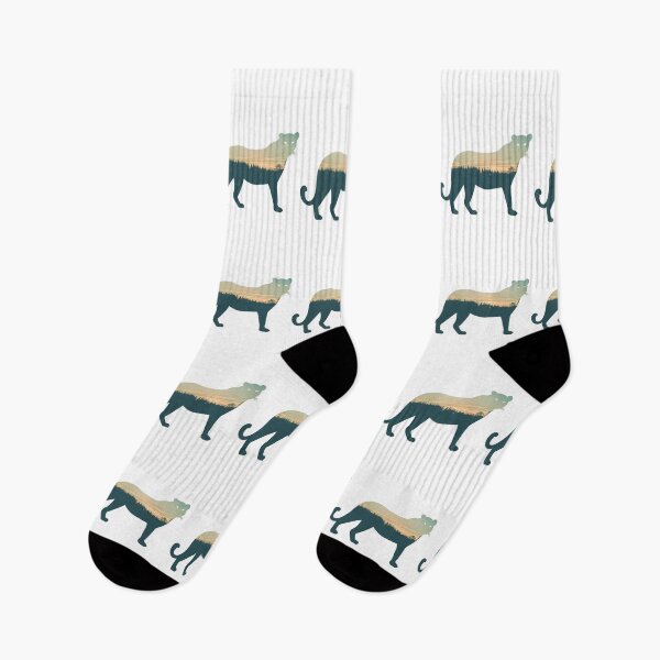 Item preview, Forest Trees Under Calm Sky Snow Leopard | Colorful Leopard designed and sold by BopleDesigns.