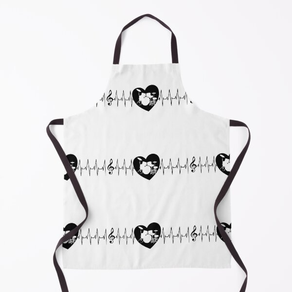 Item preview, Drums Inside A Heart With Heartbeat Lines designed and sold by Primroaddesigns.