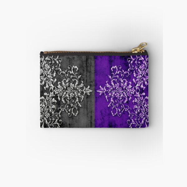 Item preview, Two Silver Purple Metal Vintage Ornaments Tribal designed and sold by EDDArt.