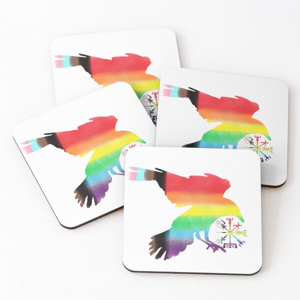 Item preview, PROGRESS PRIDE Raven designed and sold by Dead1bird.