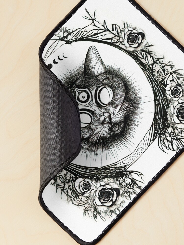 Alternate view of Three Eyed Cat Mouse Pad