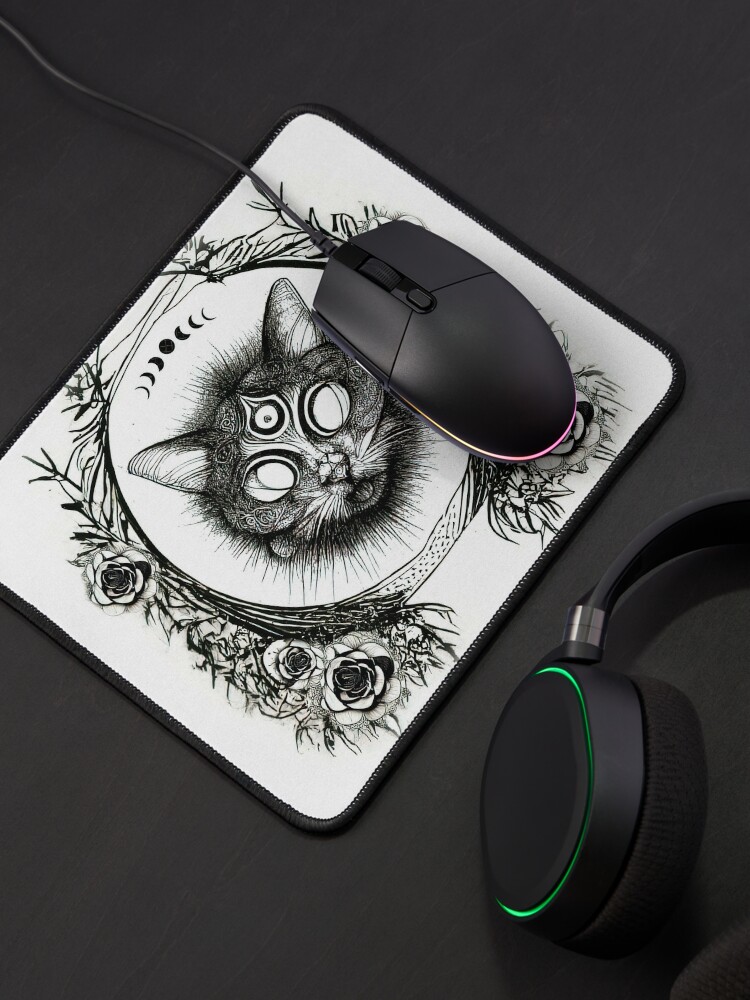 Alternate view of Three Eyed Cat Mouse Pad