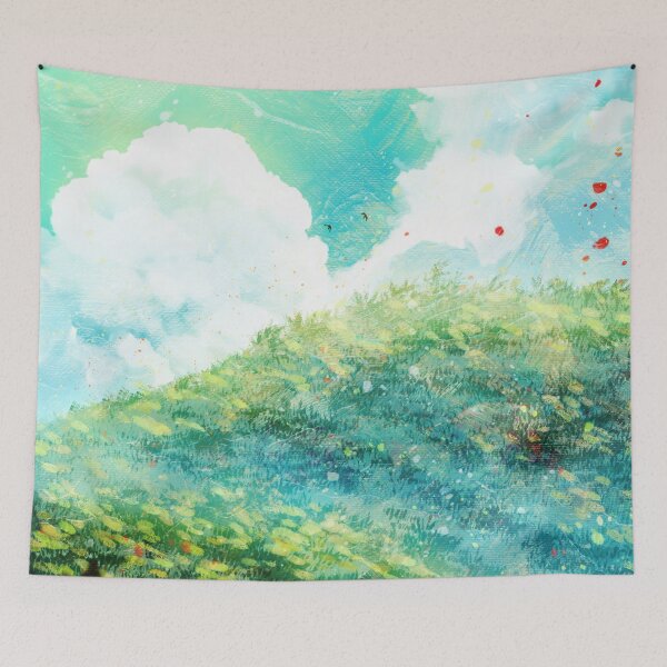 Item preview, The green meadow hills  designed and sold by Swadeillustrations.