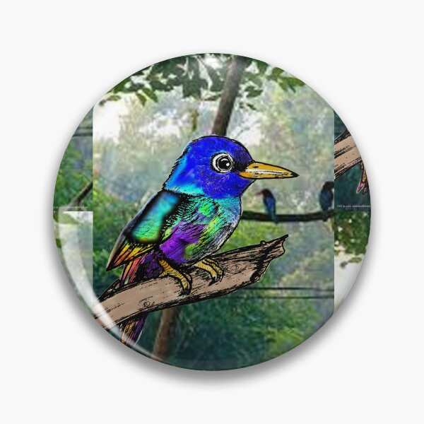 Item preview, espdzines colorful little bird. designed and sold by EspDzines.