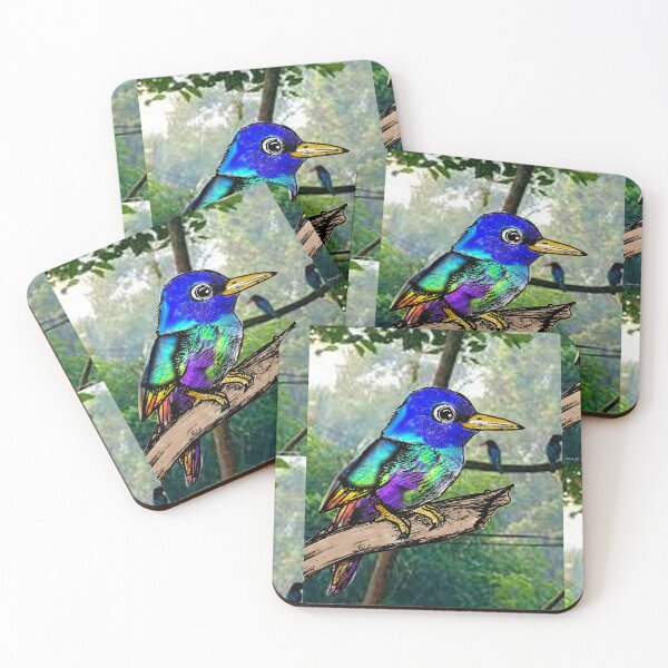 Item preview, espdzines colorful little bird. designed and sold by EspDzines.