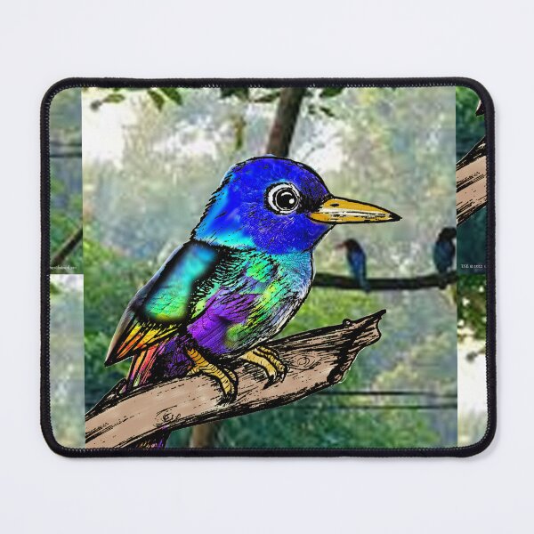 Item preview, espdzines colorful little bird. designed and sold by EspDzines.