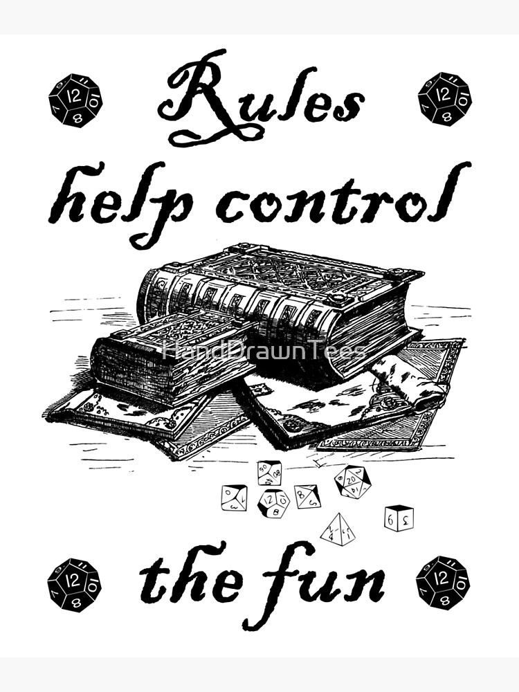 rules-help-control-the-fun-poster-for-sale-by-handdrawntees-redbubble