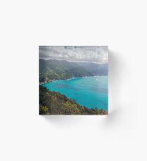View of Cinque Terre from Path Number 1 Acrylic Block