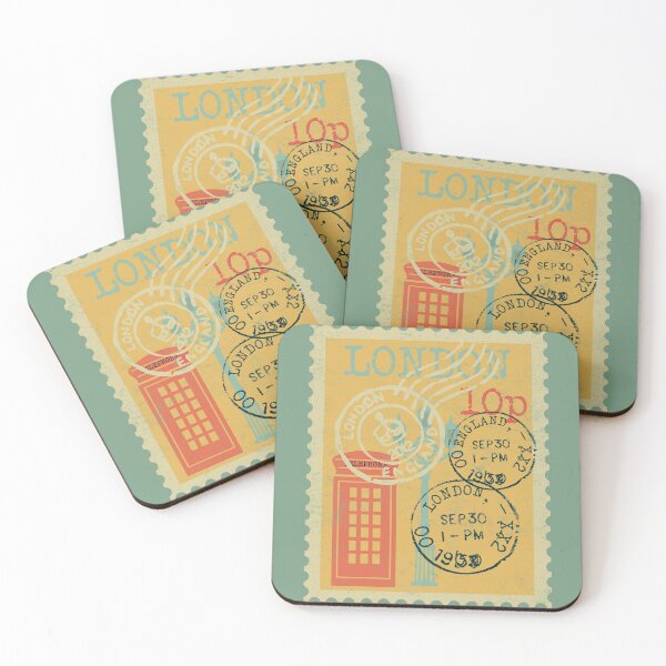 Item preview, London Postage Stamp Distressed designed and sold by Primroaddesigns.