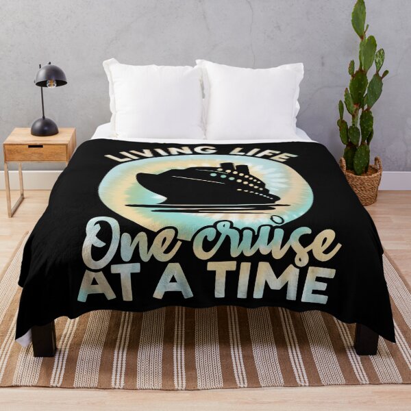 Item preview, Living Life One Cruise At A Time Tie Dye Print For Family Cruise Trip designed and sold by JokeGysen.