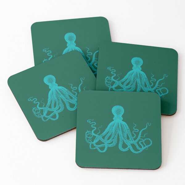 Item preview, Giant Octopus Graphic S Squid Sea Life Vintage Linocut  designed and sold by CMPretzelCo.
