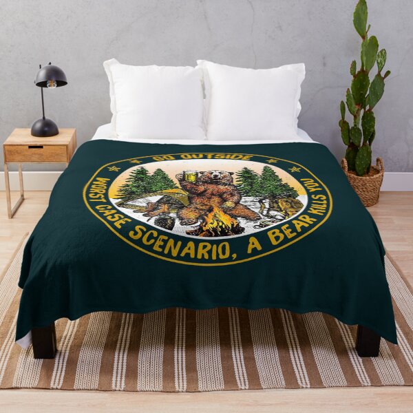 Item preview, Go Outside Worst Case Scenario a Bear Kills You  designed and sold by CMPretzelCo.