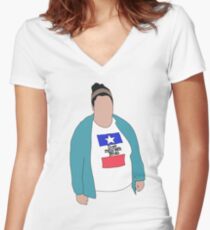 Christine! Women's Fitted V-Neck T-Shirt