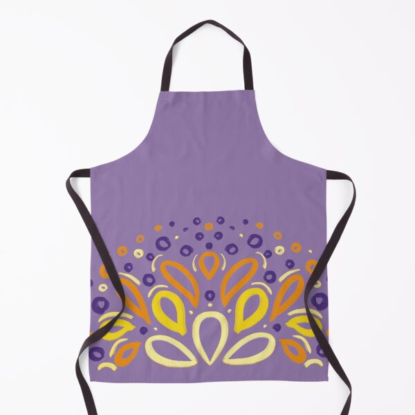 Item preview, Yellow and Purple Half Mandala designed and sold by chayse-holden.