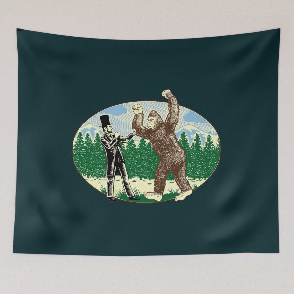 Item preview, ABE Lincoln Sasquatch Hunter Bigfoot Logo  designed and sold by CMPretzelCo.