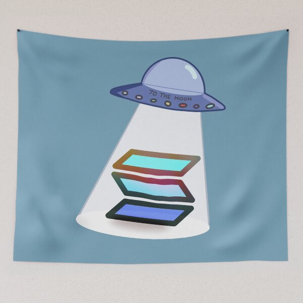 Item preview, Crypto UFO Solana to the Moon designed and sold by Crypmetal.