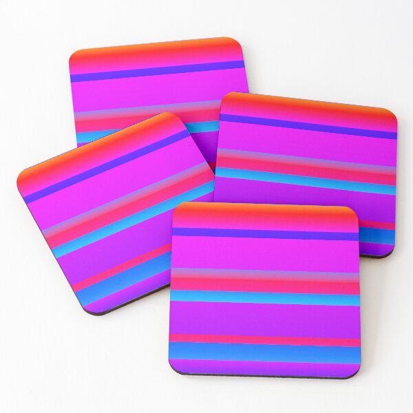 Item preview, Purple magenta striped | Purple magenta horizontal stripes designed and sold by lausn.