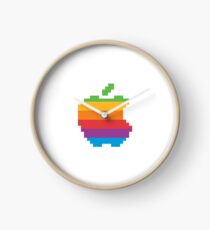 Apple Logo Retro Clock