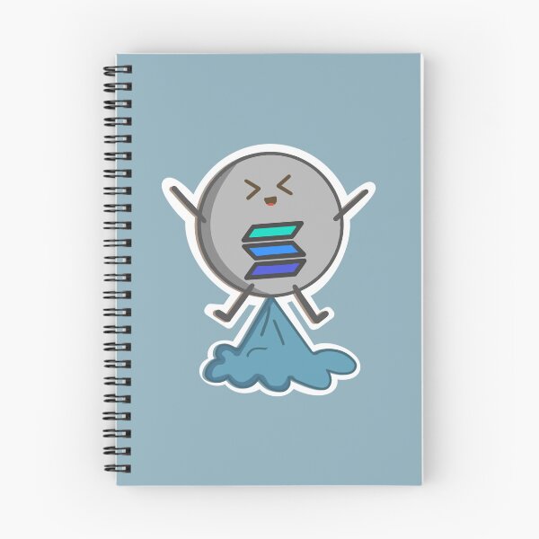 Item preview, Crypto Cute kawaii Solana coin - to the moon designed and sold by Crypmetal.