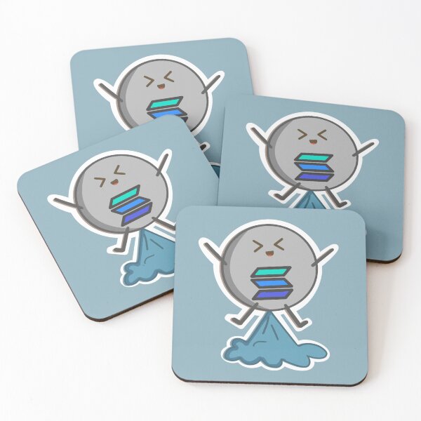 Item preview, Crypto Cute kawaii Solana coin - to the moon designed and sold by Crypmetal.