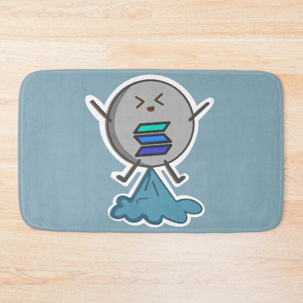 Item preview, Crypto Cute kawaii Solana coin - to the moon designed and sold by Crypmetal.