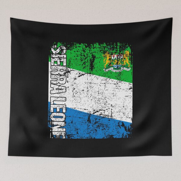Item preview, SIERRA LEONE Flag Vintage Distressed SIERRA LEONE Pullover designed and sold by QShopp.